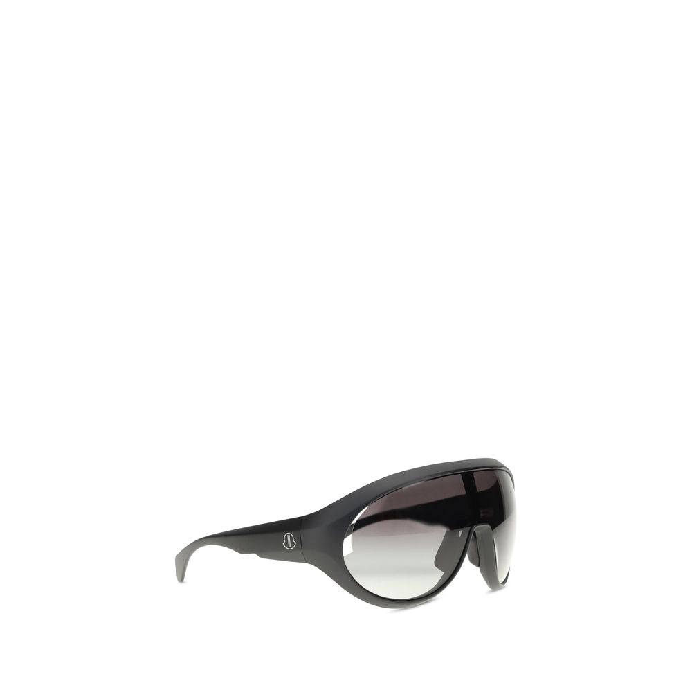 Moncler x Rick Owens Schwarze Sonnenbrille aus Polyamid