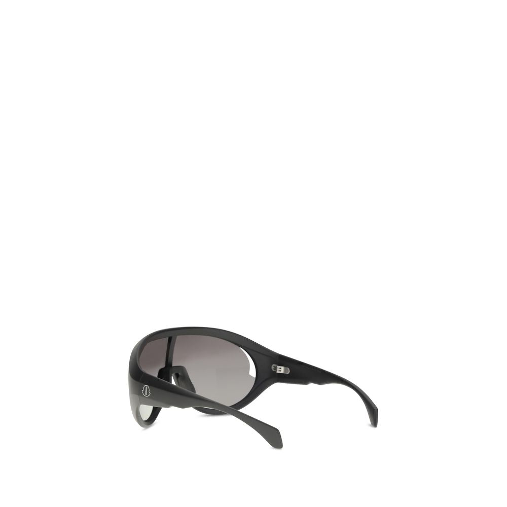 Moncler x Rick Owens Schwarze Sonnenbrille aus Polyamid