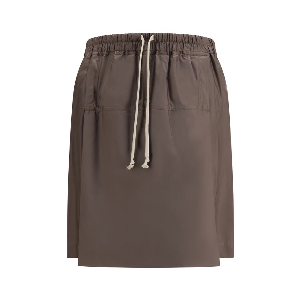 Moncler x Rick Owens Braune Bermuda-Shorts aus Polyester