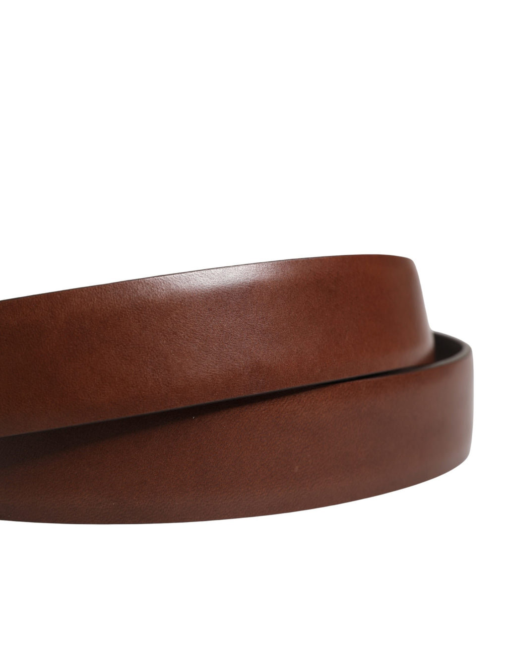 Dolce & Gabbana Herren-Gürtel aus braunem Leder mit klassischer Metallschnalle
