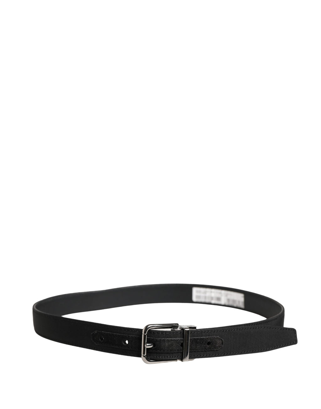 Dolce & Gabbana Herren Gürtel aus Viskose mit Leder und Metallschnalle in Schwarz