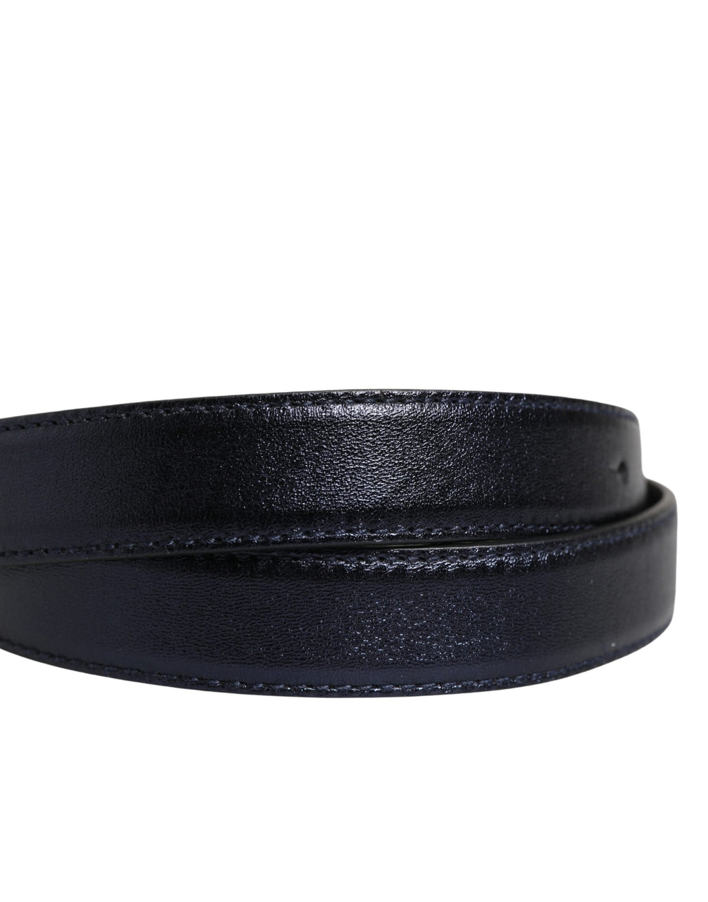 Dolce & Gabbana Men's Black Leather Buckle, Classic, Square