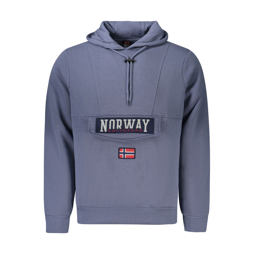 Norway 1963 Men's Blue Cotton Hoodie