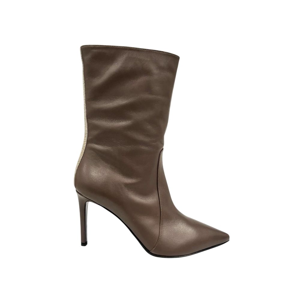 Borbonese Brown Leather Women's Boots