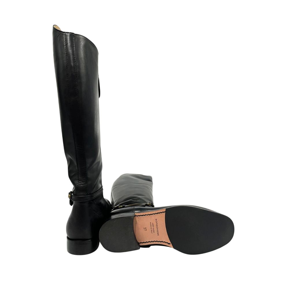 Borbonese Women's Black Leather Boots