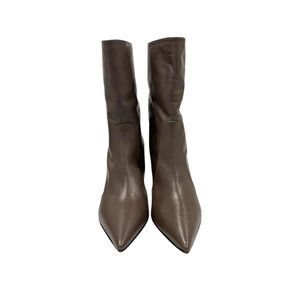 Borbonese Brown Leather Women's Boots