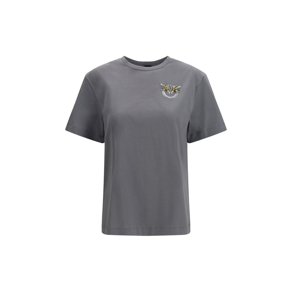 PINKO Graues Baumwoll-T-Shirt