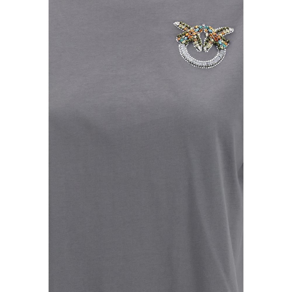 PINKO Graues Baumwoll-T-Shirt