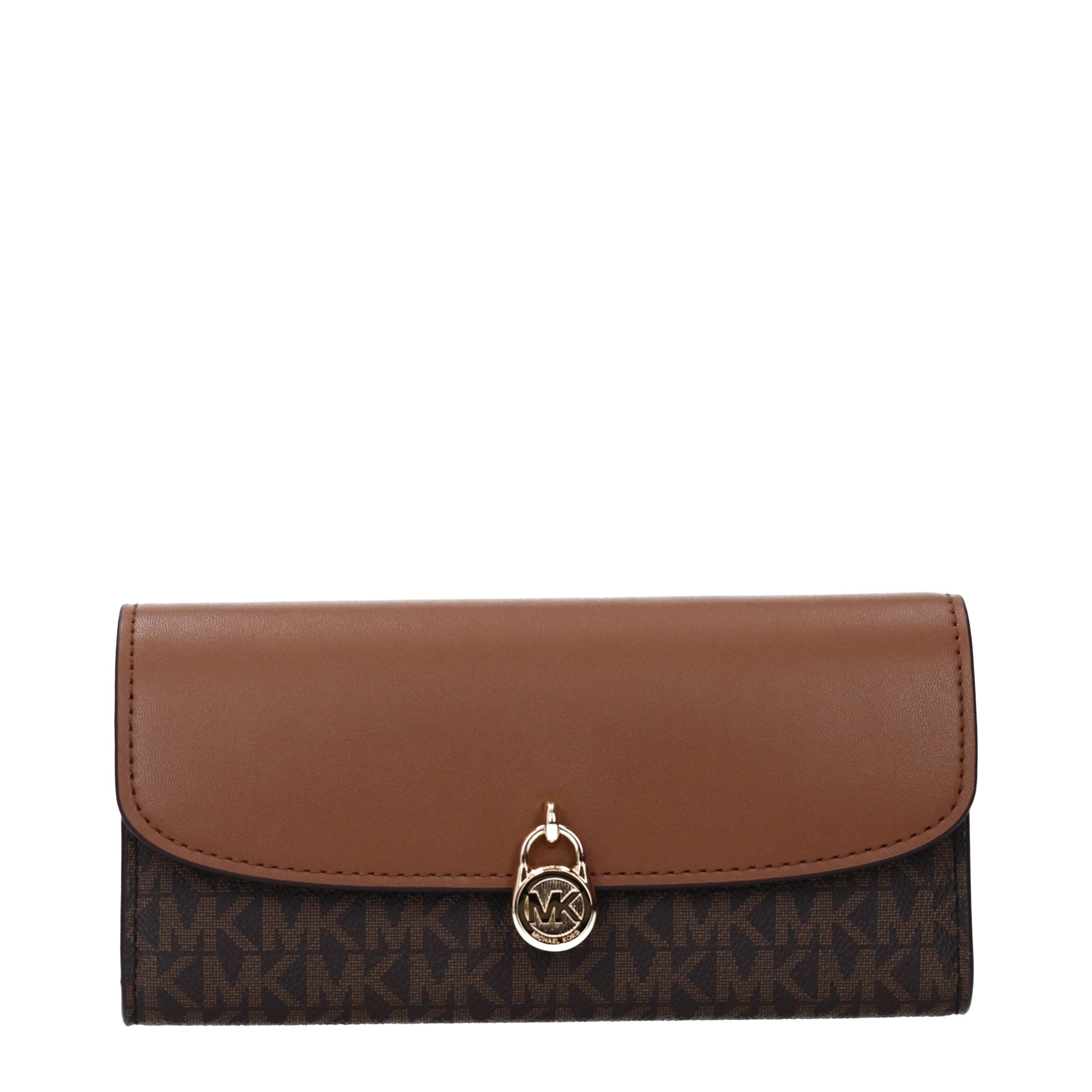 Michael Kors Braune Stoffgeldbörse