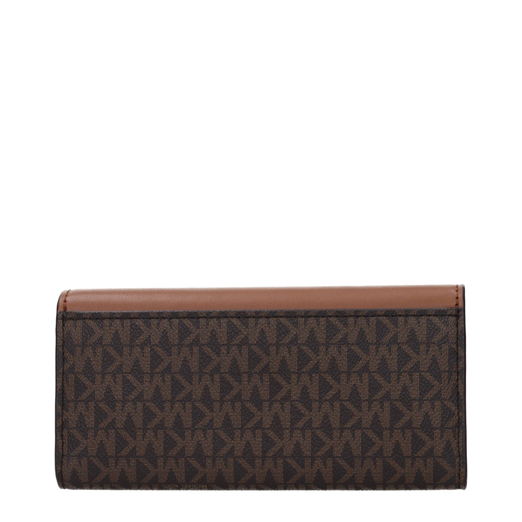 Michael Kors Braune Stoffgeldbörse