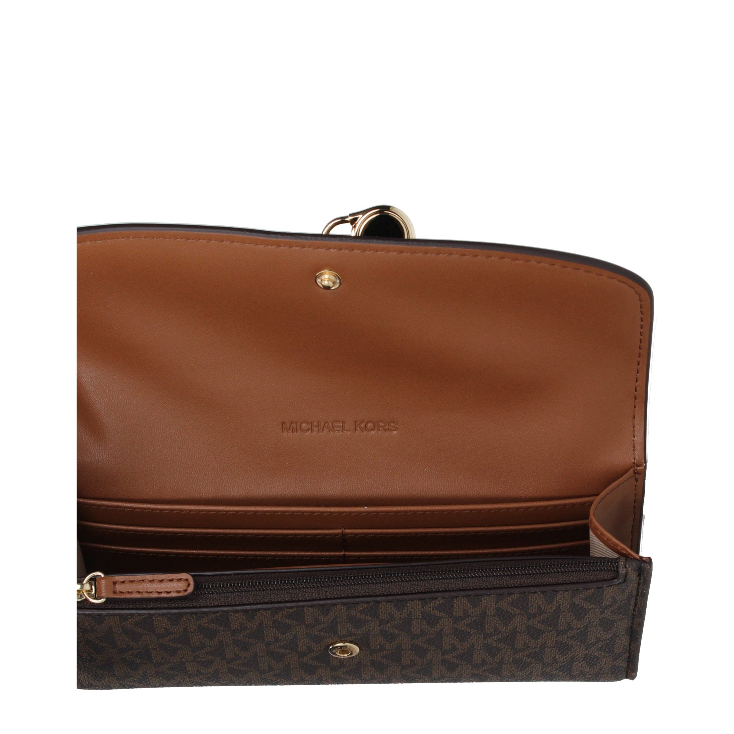 Michael Kors Braune Stoffgeldbörse