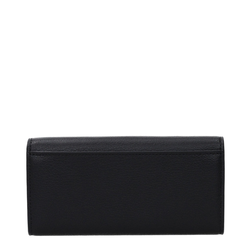 Michael Kors Schwarzes Leder Portemonnaie