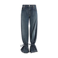 E.L.V. DENIM Grey Straight-Leg Cotton Jeans