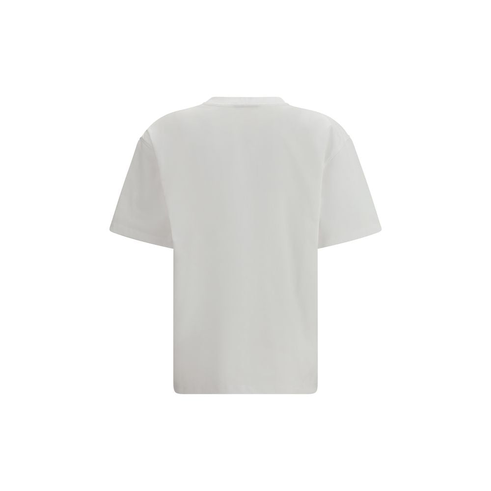 Ganni Weißes Baumwoll-T-Shirt