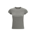 Rick Owens Graues Baumwoll-T-Shirt