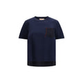 Marni Blaues Baumwoll-T-Shirt