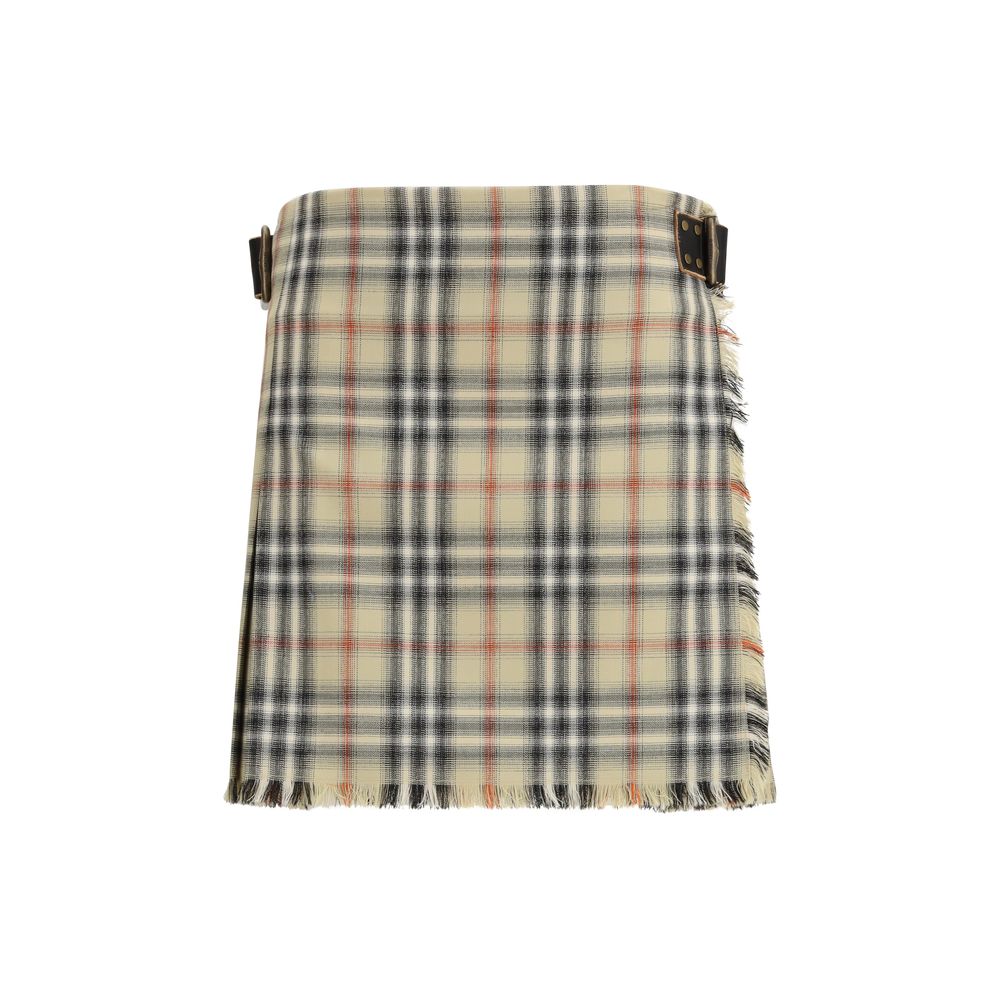 Burberry Minirock aus Multicolor-Schurwolle Oves Aries