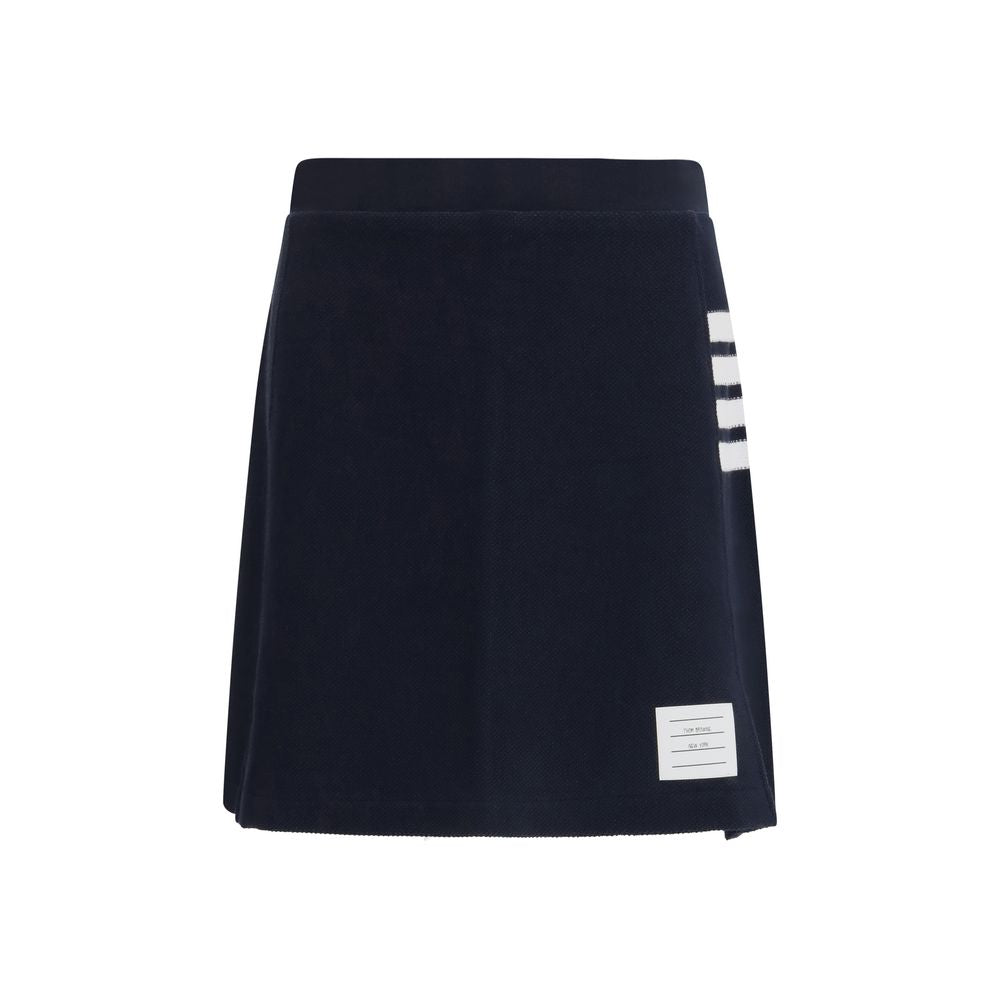 Thom Browne Blaue Baumwoll-Minirock
