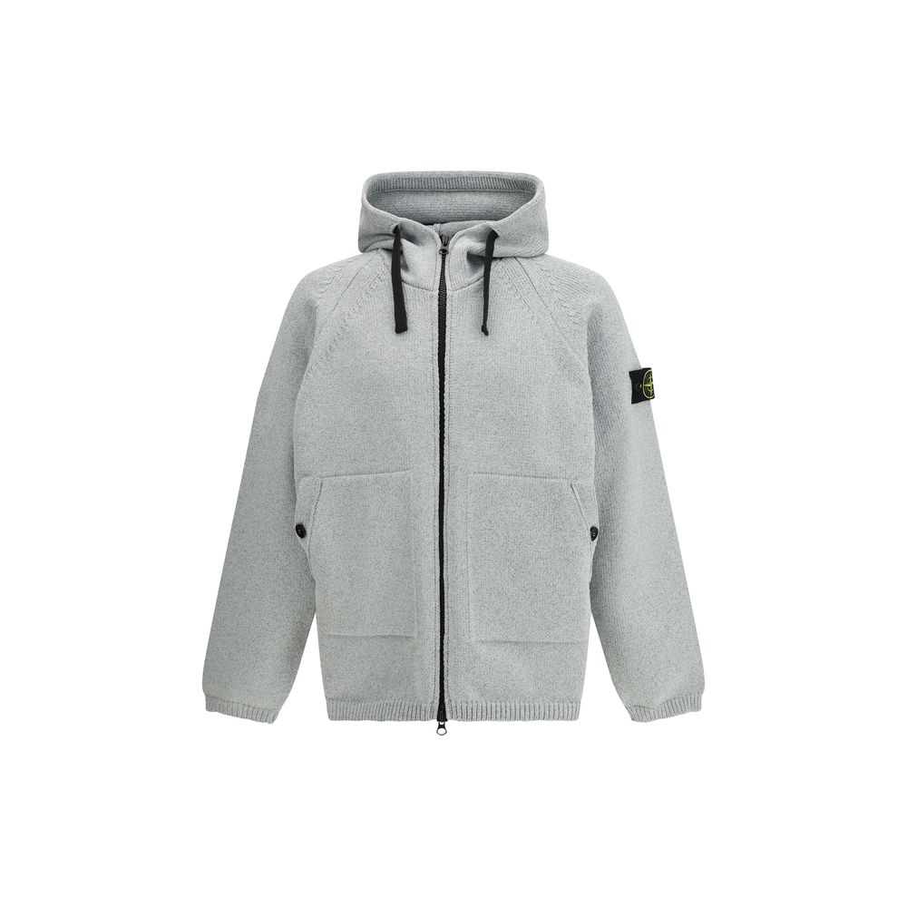 Stone Island Graues Polyester-Sweatshirt