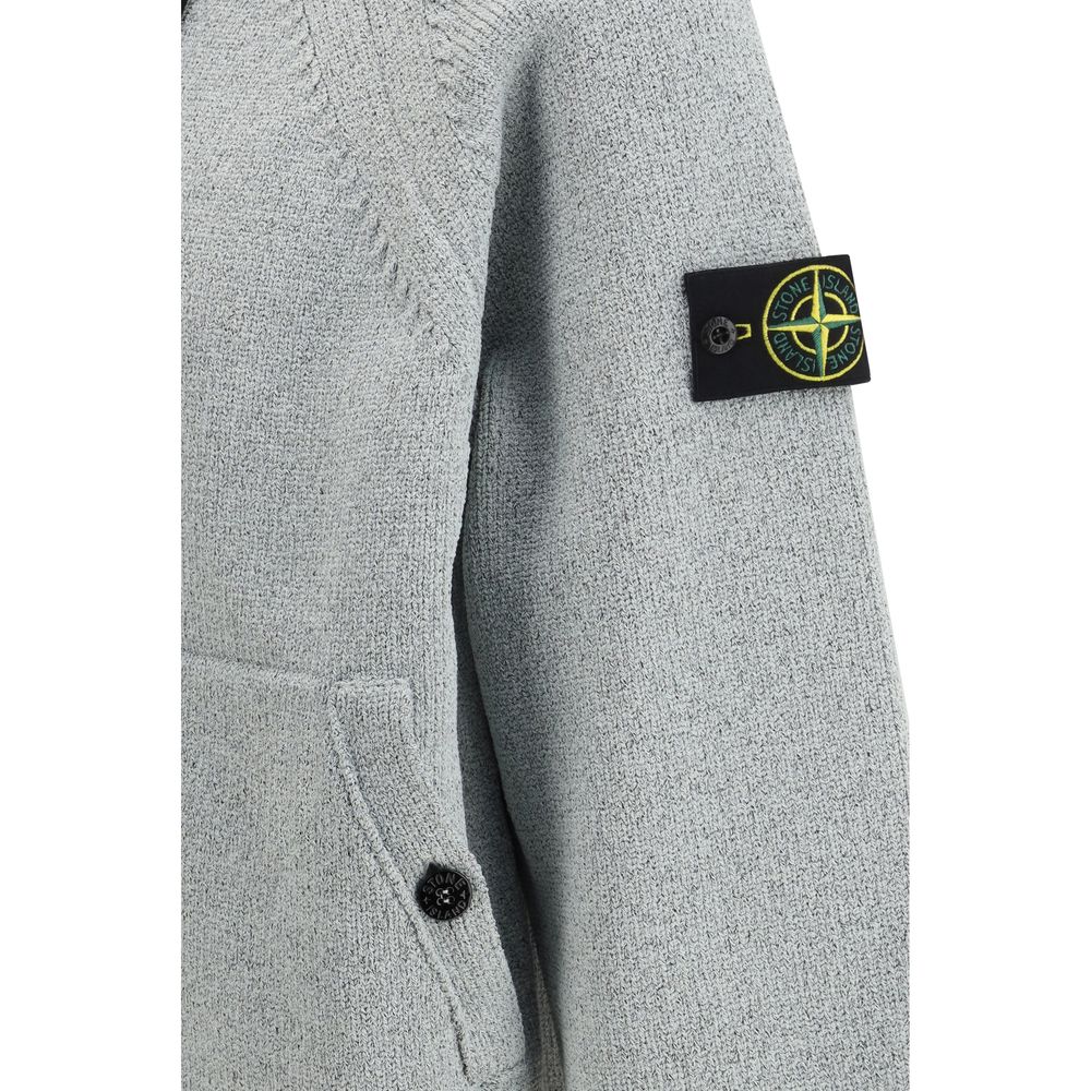 Stone Island Graues Polyester-Sweatshirt