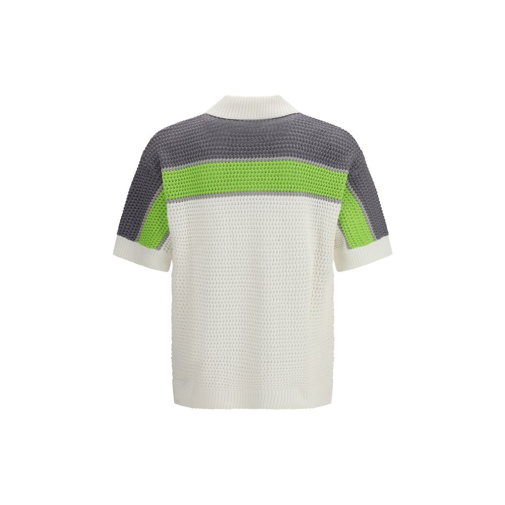 Casablanca White Short Sleeve Cotton Shirt