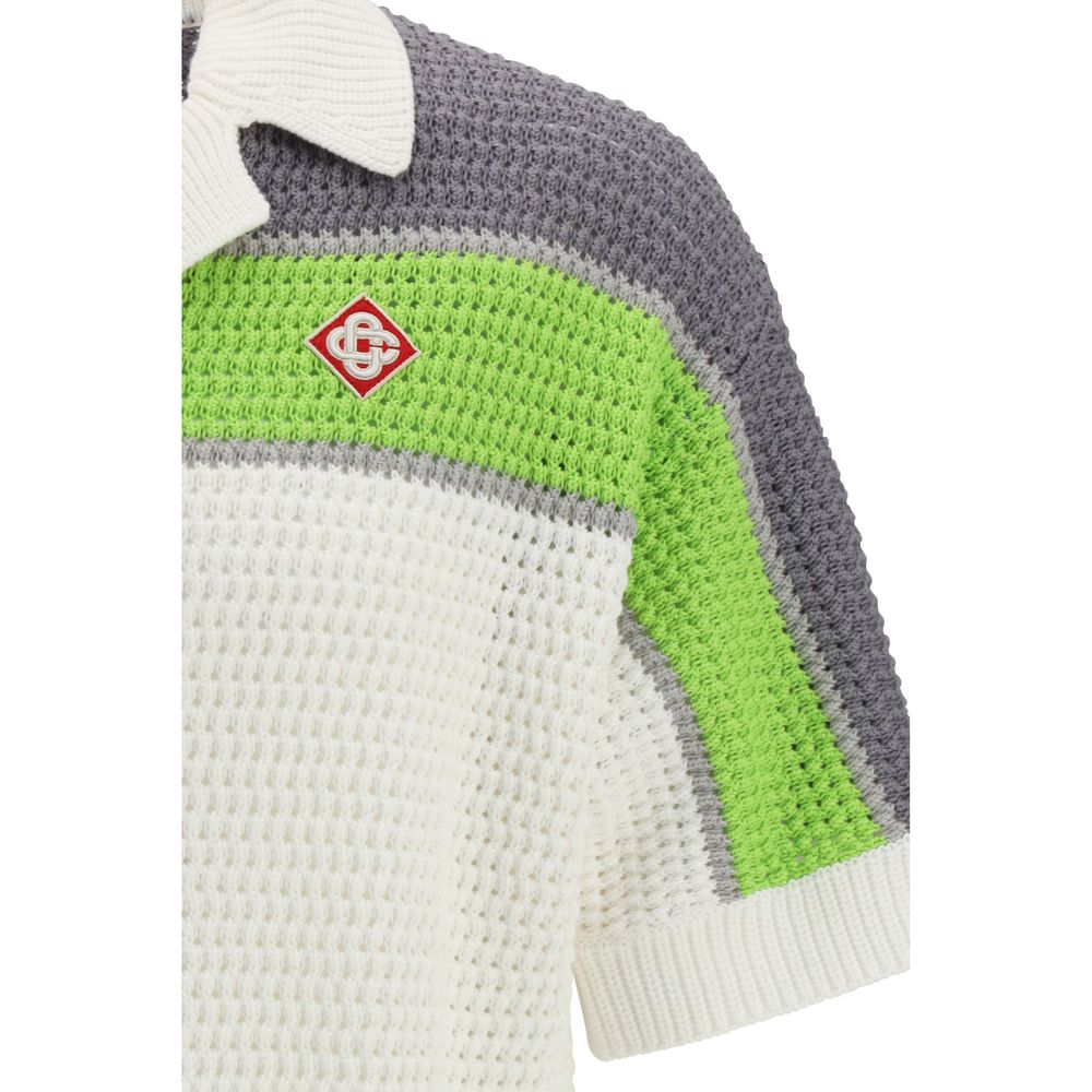 Casablanca White Short Sleeve Cotton Shirt
