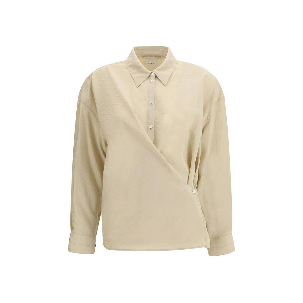 Lemaire Beige Seidenhemd