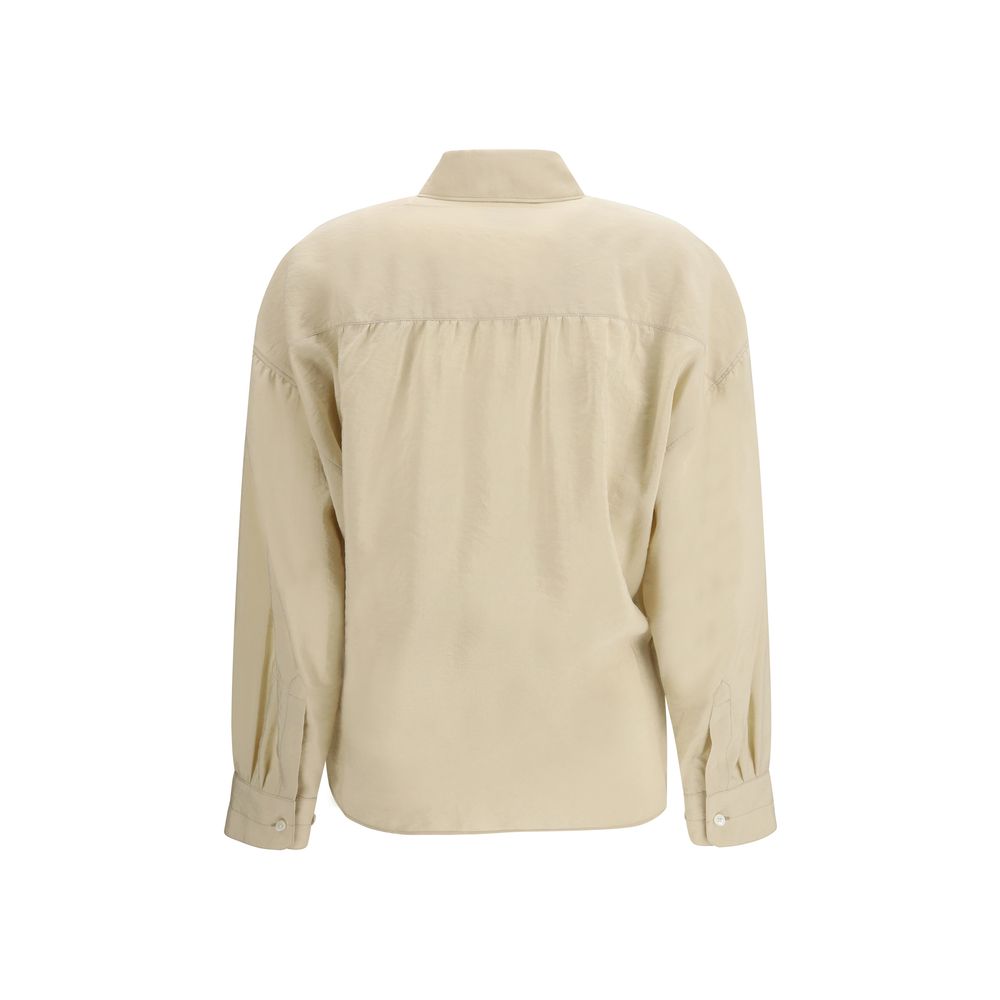 Lemaire Beige Seidenhemd