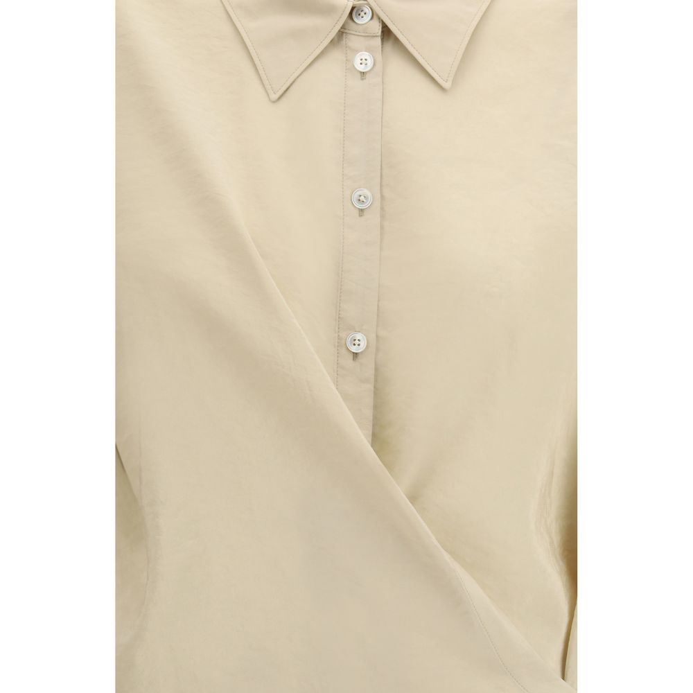 Lemaire Beige Seidenhemd