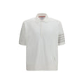 Thom Browne Weißes Baumwoll-Poloshirt