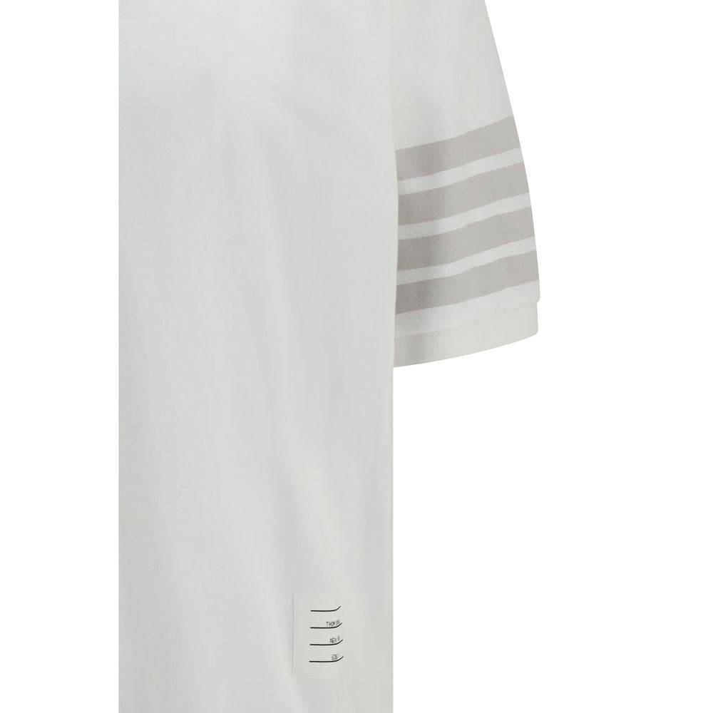 Thom Browne Weißes Baumwoll-Poloshirt