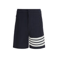 Thom Browne Blaue Bermuda-Shorts aus Viskose