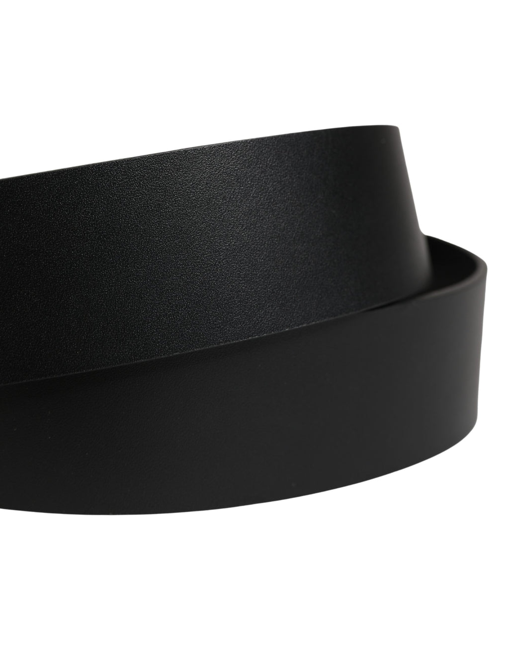 Dolce & Gabbana Black Calfskin Belt with Embellished Metal Buckle