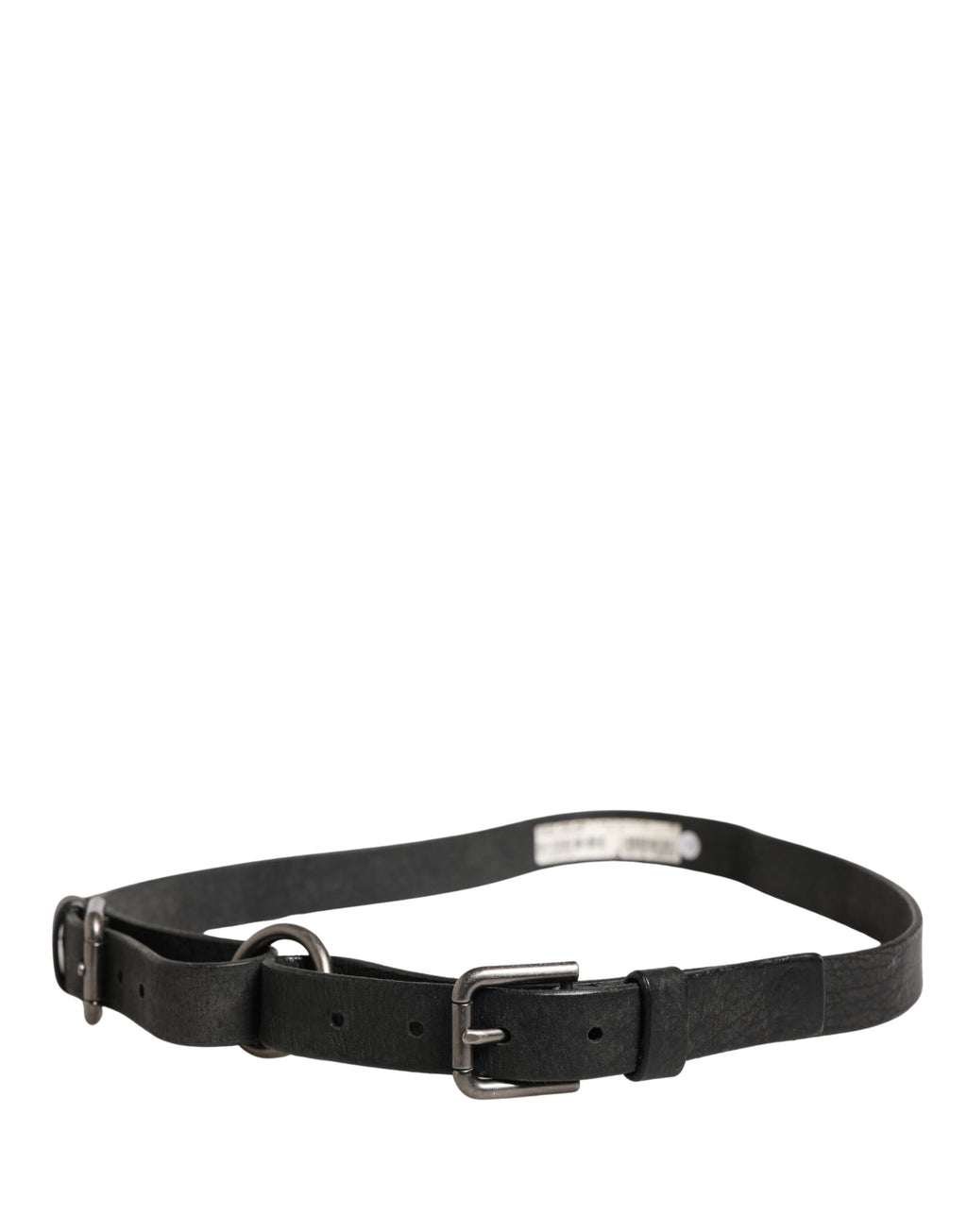 Dolce & Gabbana Men's Belt in Black Calfskin with Metal Buckle