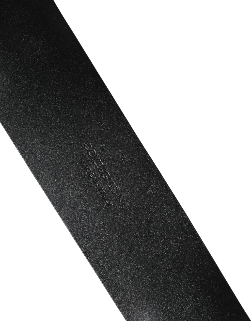 Dolce & Gabbana Herrenschließe aus schwarzem Leder mit Metallschnalle