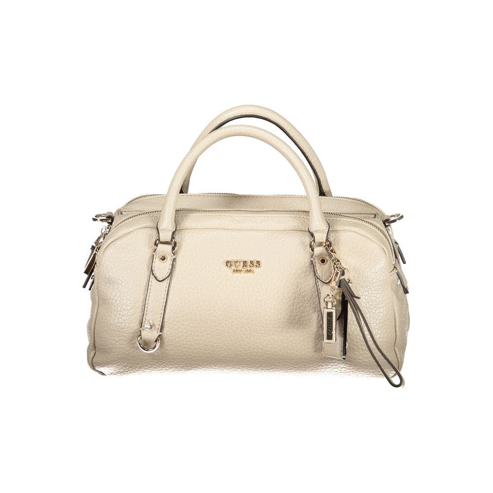 Guess Jeans Beige Polyurethane Damen Handtasche