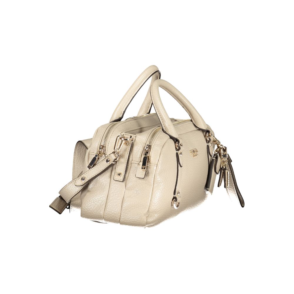Guess Jeans Beige Polyurethane Damen Handtasche