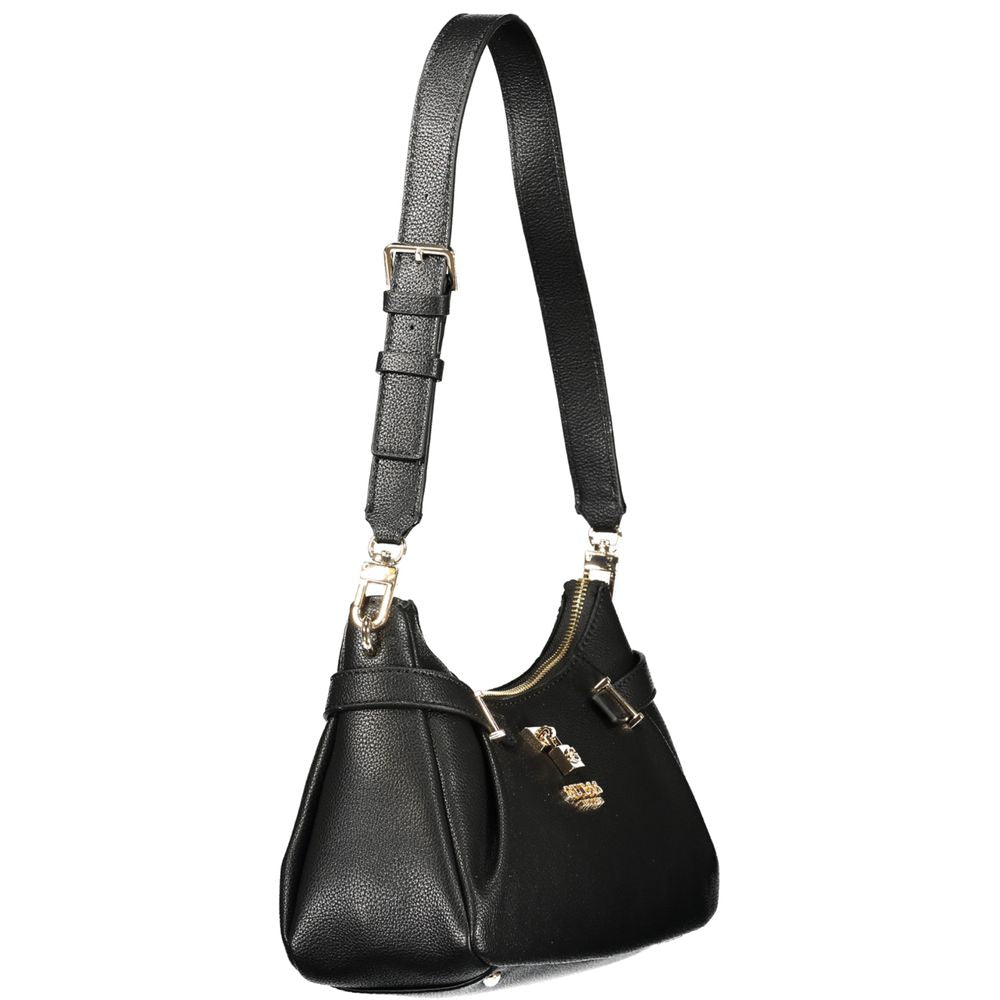 Guess Jeans Schwarze Damen-Handtasche aus Polyurethan