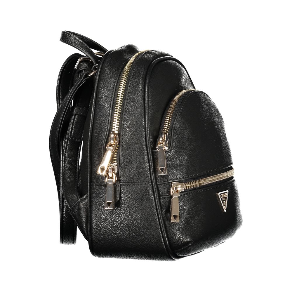 Guess Women's Black Polyurethane Backpack