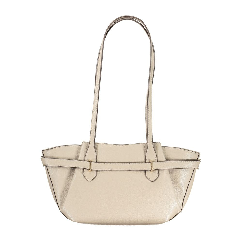 Guess Jeans Damen-Handtasche aus beigem Polyurethan