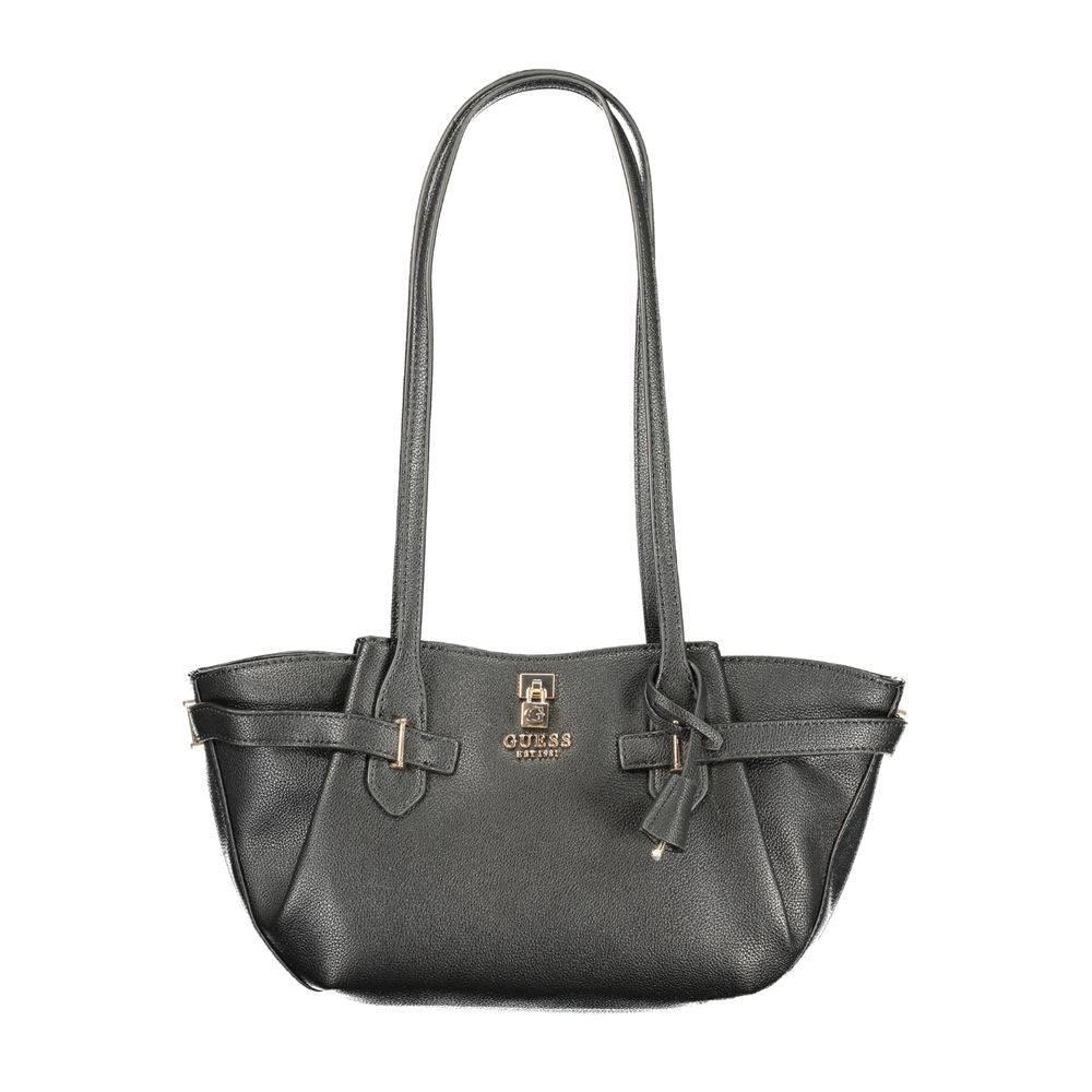 Guess Jeans Nero Polyurethan-Handtasche für Damen