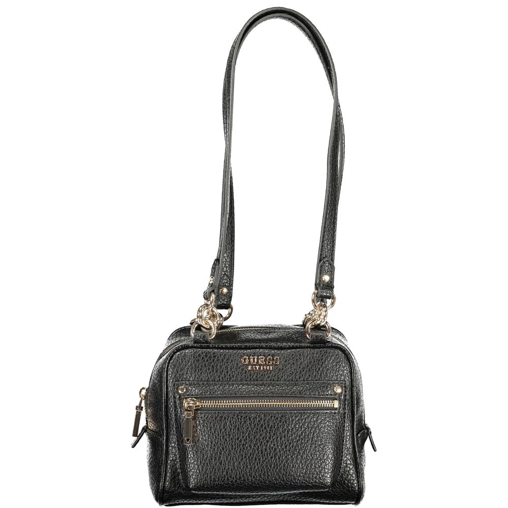 Guess Jeans Handtasche aus schwarzem Polyurethan für Damen