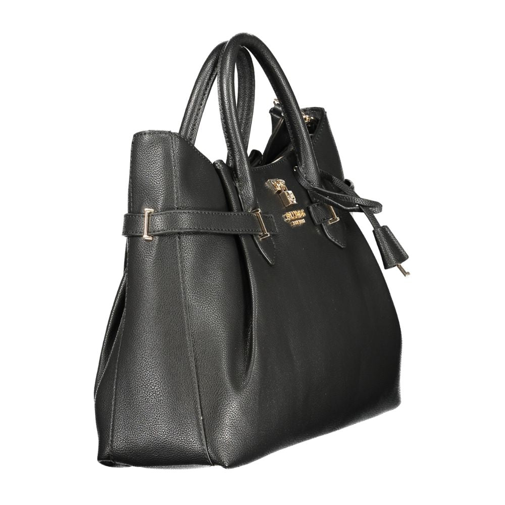 Guess Jeans Schwarze Damen-Handtasche aus Polyurethan