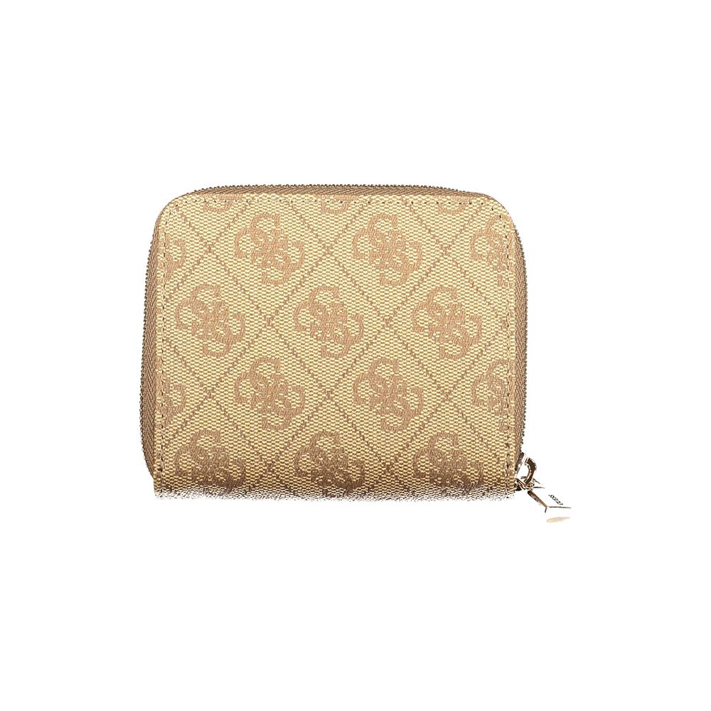 Guess Jeans Beige Polyurethane Damen Geldbörse