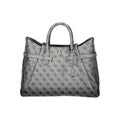 Guess Jeans Schwarze Damen-Handtasche aus Polyurethan