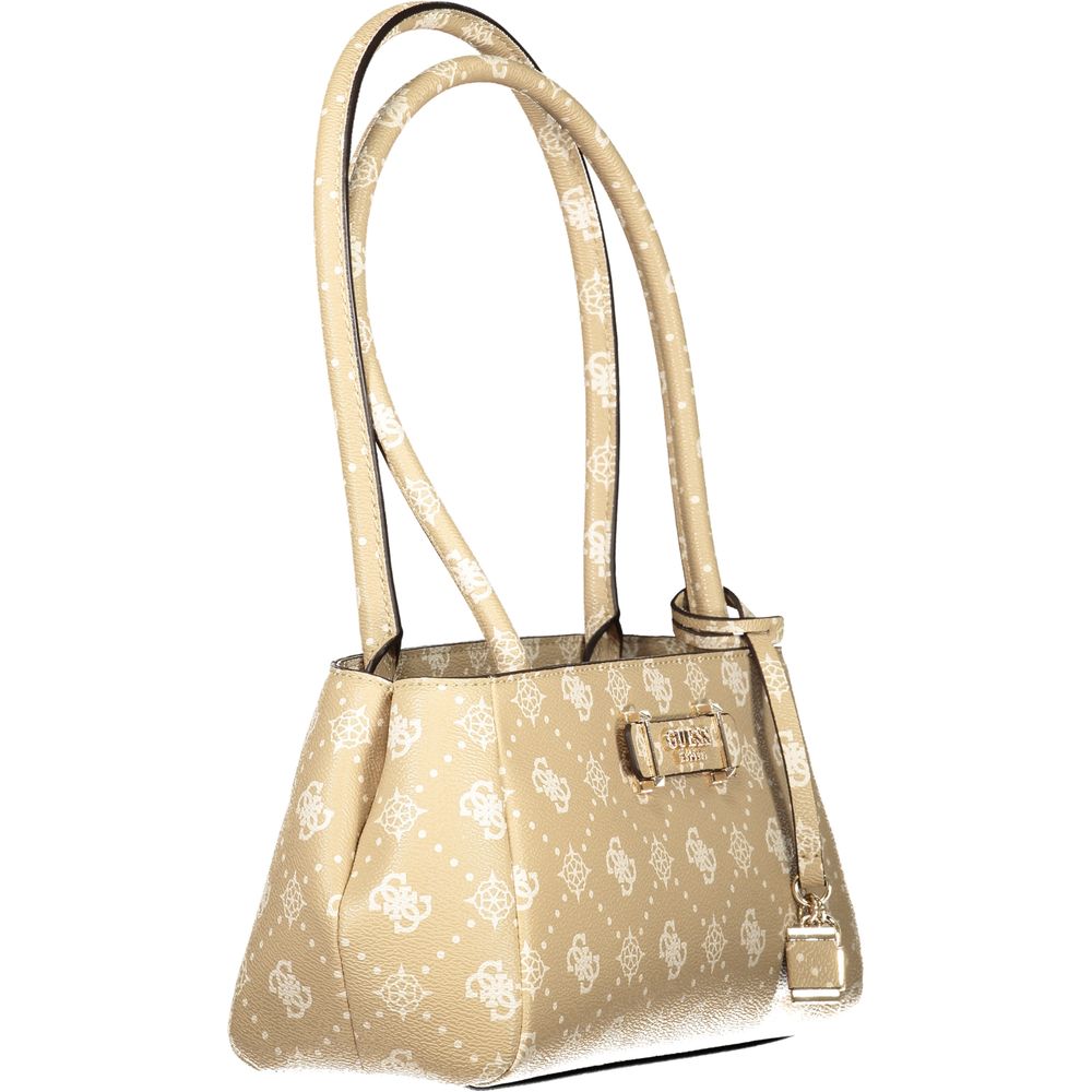 Guess Jeans Beige Polyethylen Handtasche