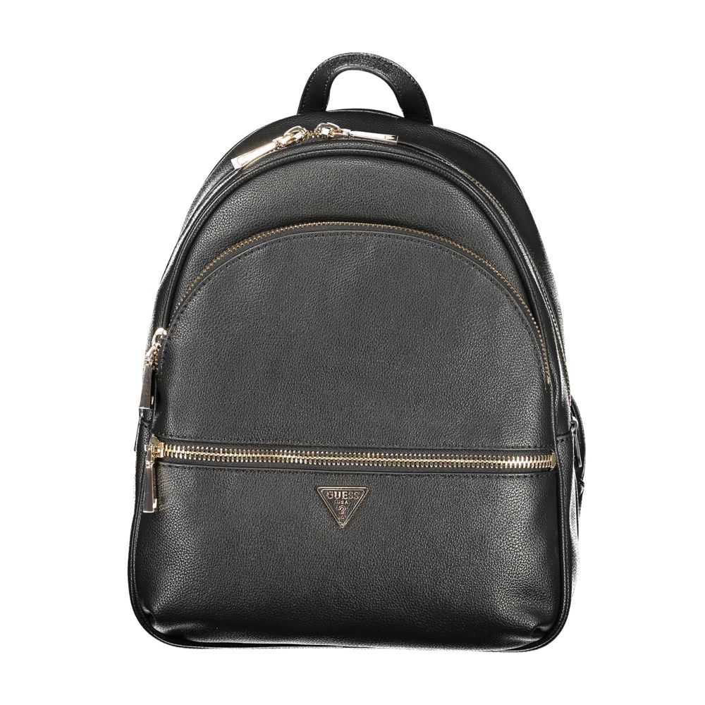 Guess Jeans Schwarzer Rucksack aus Polyurethan für Damen