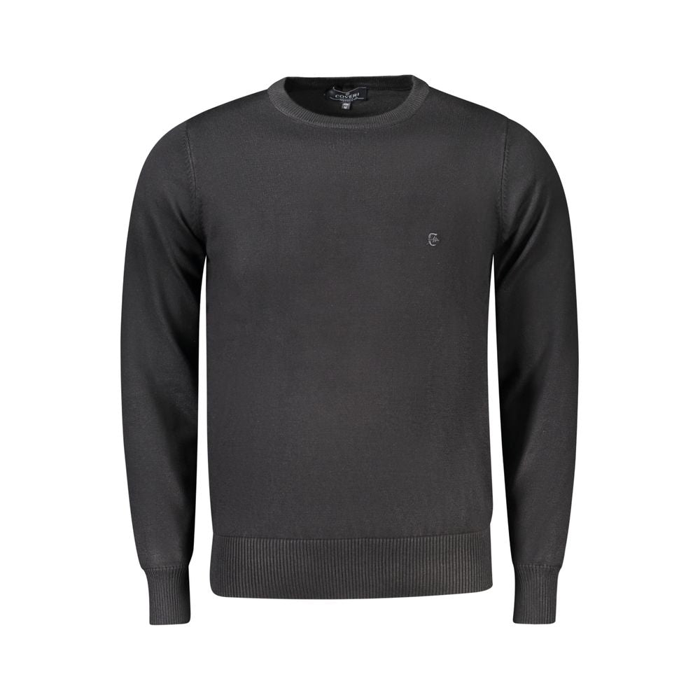 Coveri Moving Schwarzer Herrenpullover aus Viskose