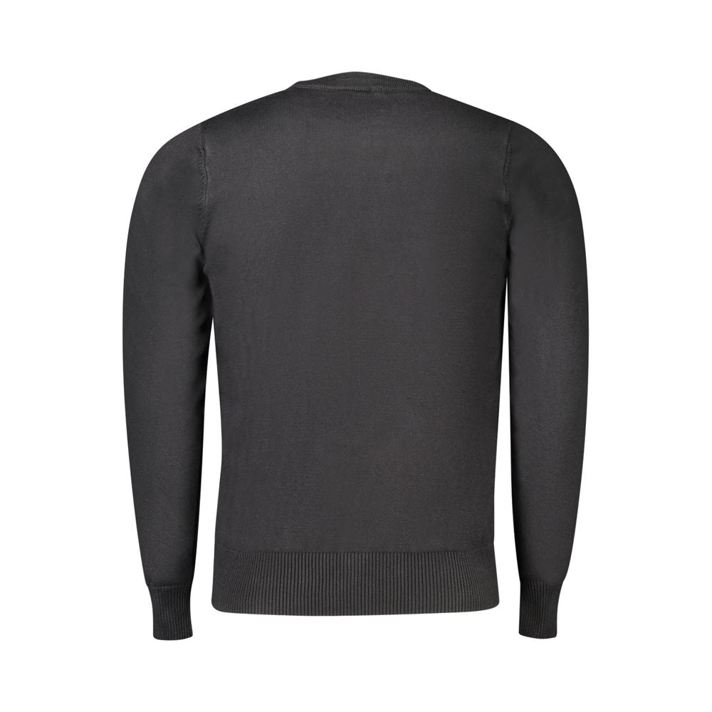 Coveri Moving Schwarzer Herrenpullover aus Viskose