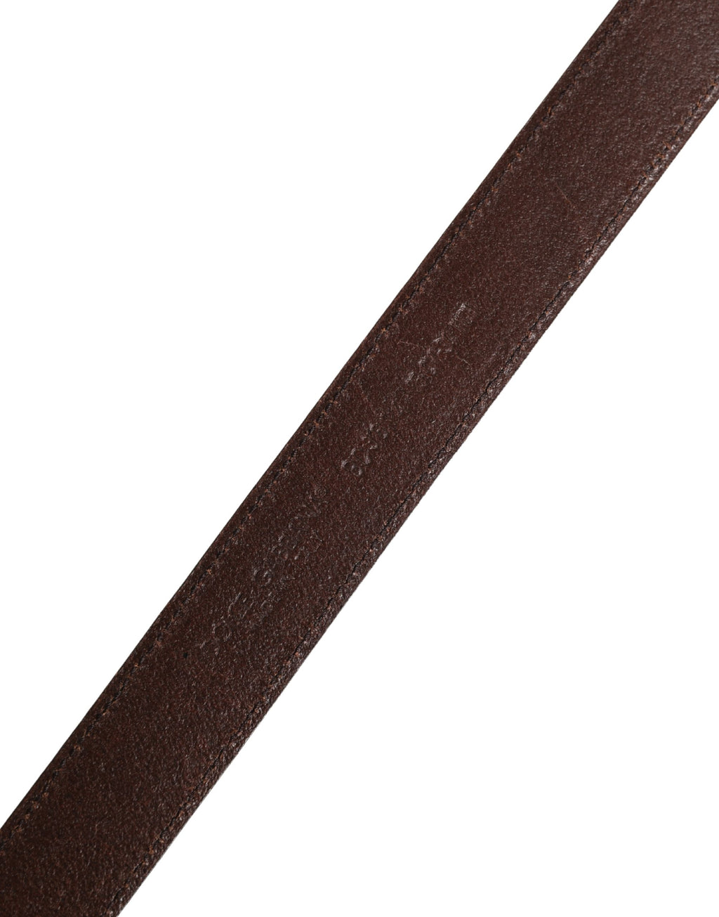 Dolce & Gabbana Men's Brown Classic Leather Belt with Metal Buckle